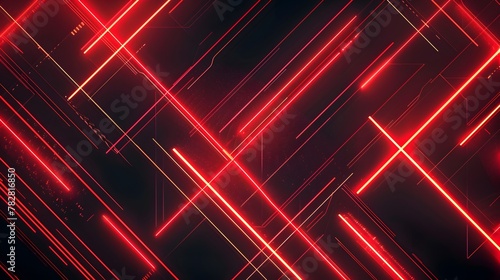 Dynamic array of diagonal red neon streaks on a dark background, creating a sense of motion and digital speed