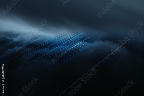 Abstract blue background with some smooth lines in it and some fog