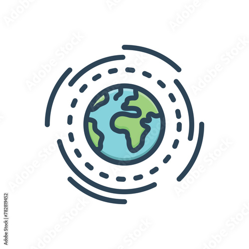 Color illustration icon for coverage