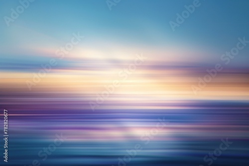 Abstract motion blur background,  Blurred image of the sea at sunset © Cuong