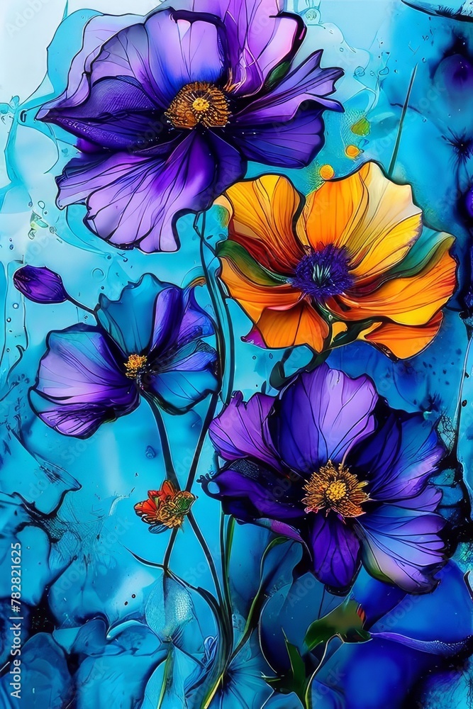the vibrant blue colorful background the vibrant blue colorful background
