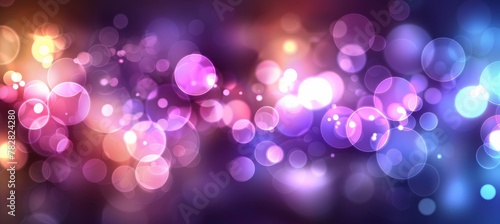 Soft delicate blurred bokeh background in dusky violet, powder blue, and silver gray colors