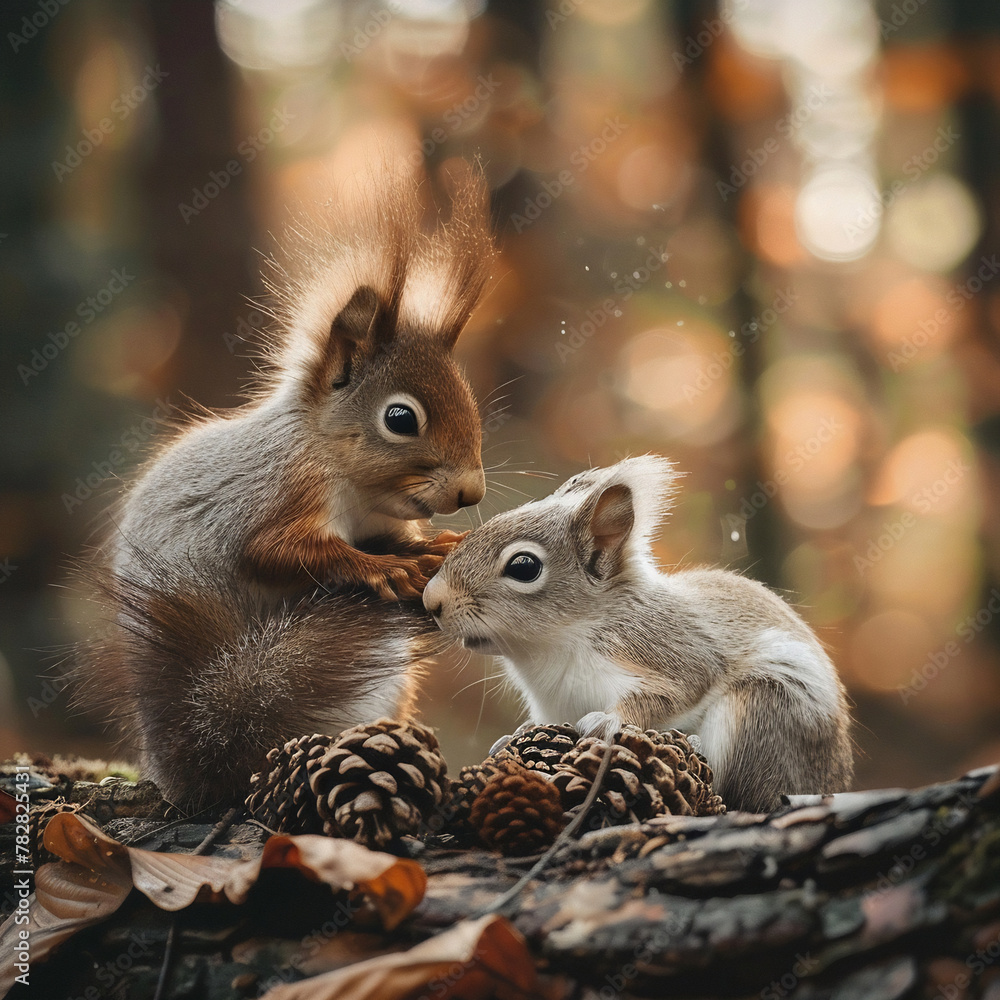 squirrel on the tree squirrel on the tree