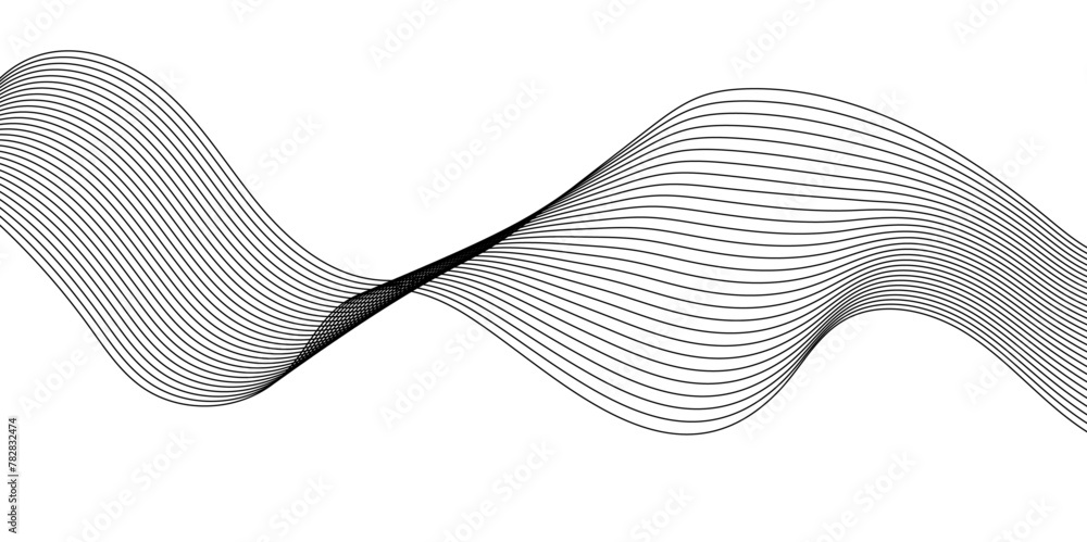 Digital futuristic technology concept banner background. Wave business curve lines on transparent background. Abstract wavy ocean line and future technology, business, voice, sound, music, poster, ban Digital futuristic technology concept banner background. Wave business curve lines on transparent background. Abstract wavy ocean line and future technology, business, voice, sound, music, poster, ban