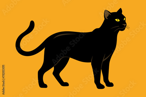 cat silhouette vector illustrtion © Nayon Chandro Barmon