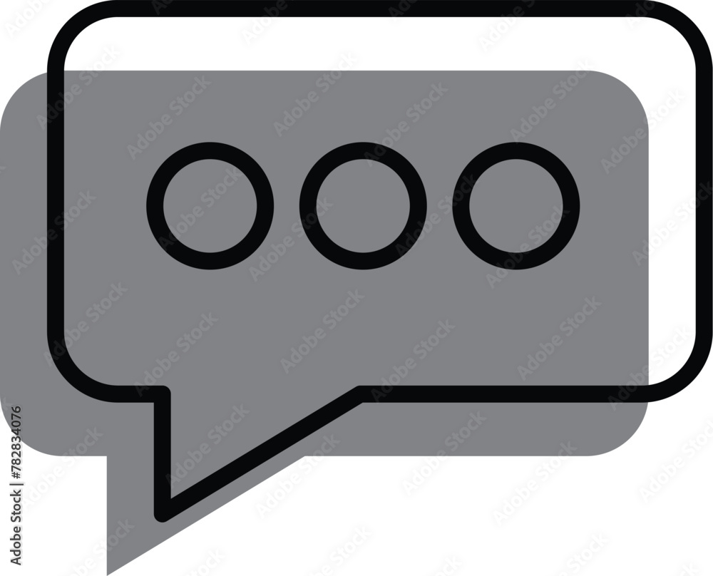 Naklejka premium Chat icon vector isolated on background. Trendy message symbol. Pixel perfect. illustration EPS 10. - Vector. png