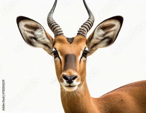 Close-up of the face of an African impala