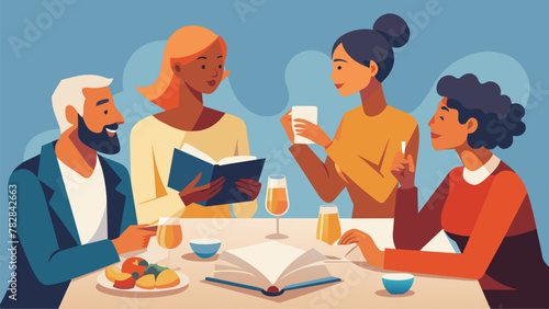 As they munched on snacks and sipped on wine the book club members discussed the books thoughtprovoking themes each bringing their unique