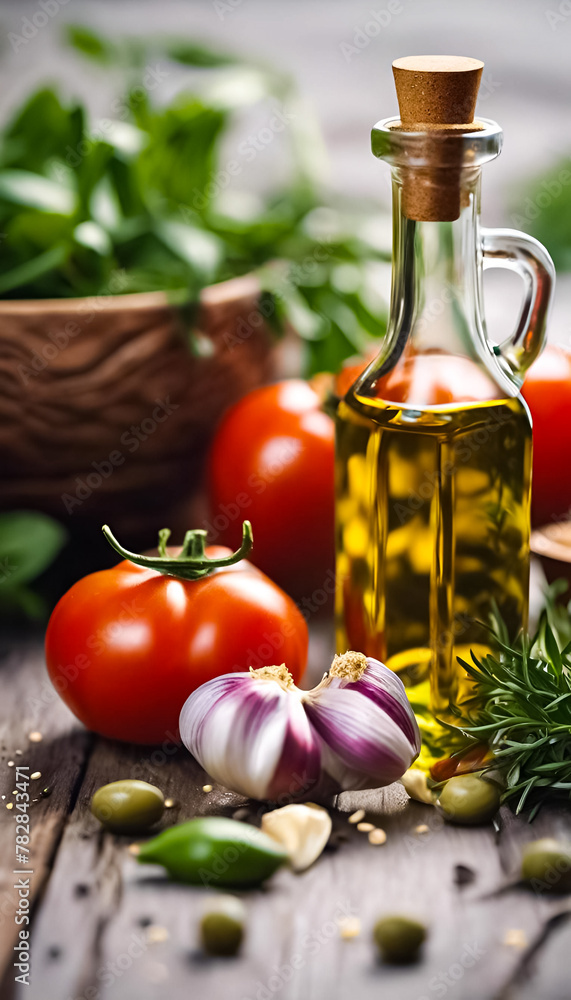 AI Generative illustration of traditional Italian food ingredients AI Generative illustration of traditional Italian food ingredients