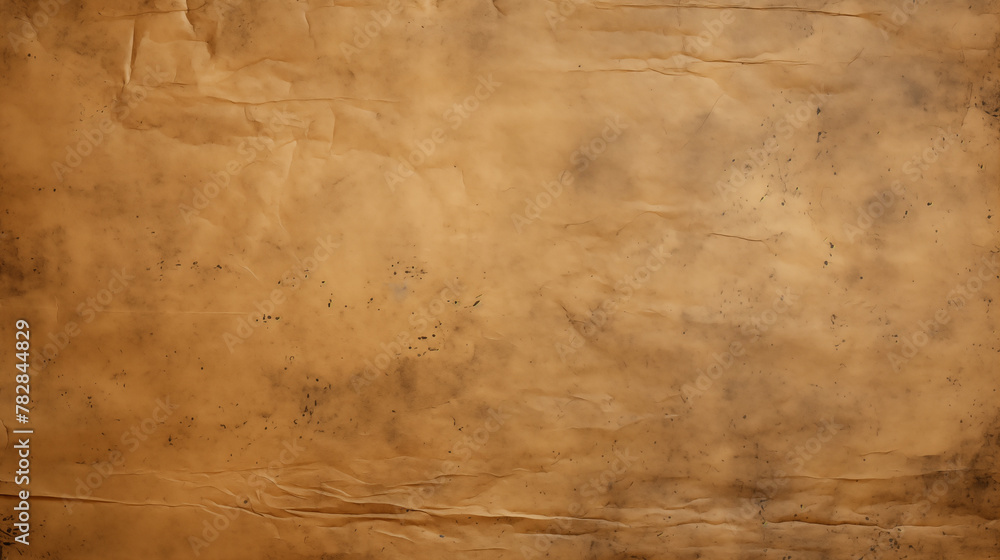 Old parchment paper. Vintage aged worn paper texture background. Natural pattern antique design art work and wallpaper.