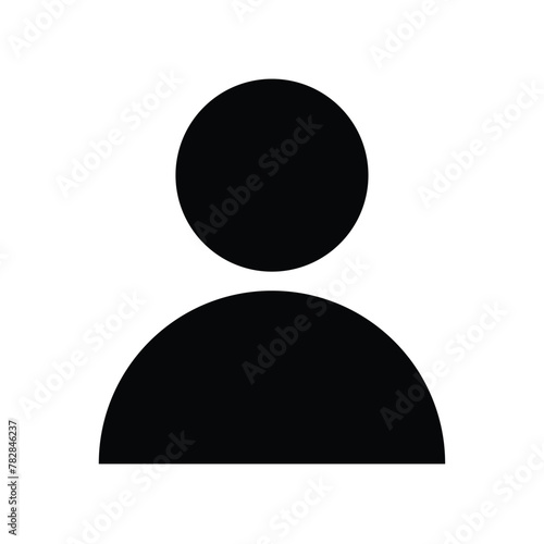 People Icons with Black Outline Style