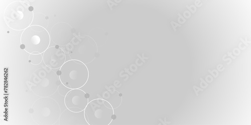 Vectors Geometric circuit dots and lines connection for communication technology and social network concept background.