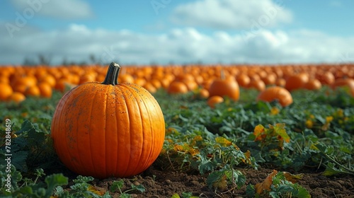 Pumpkin. AI generate illustration
