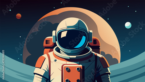 With advanced life support systems the astronaut was able to explore the depths of space without the constraint of limited oxygen supply. The