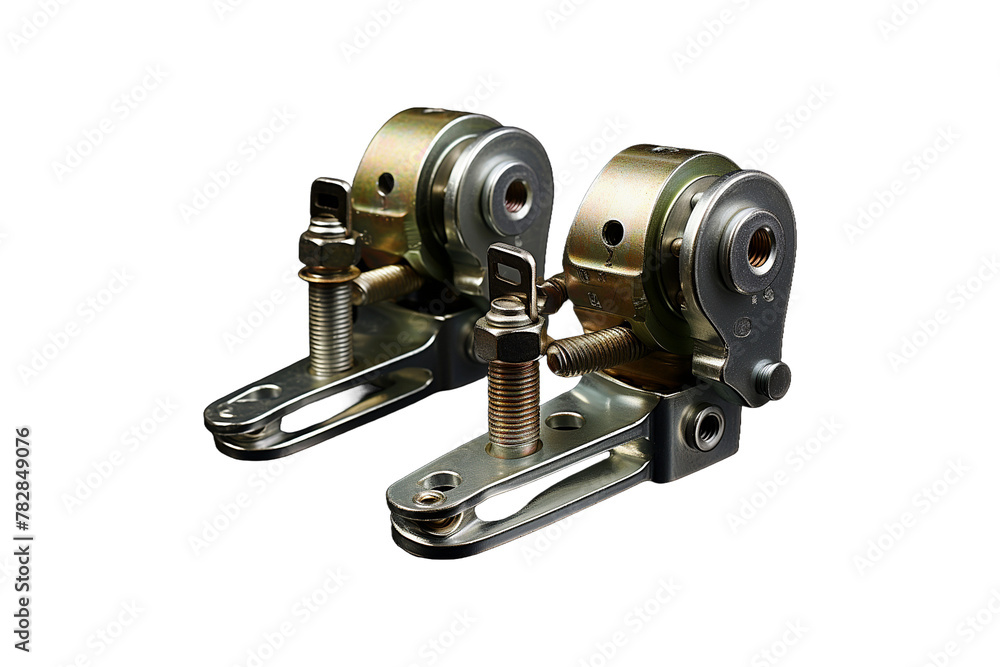 Fototapeta premium Idler Brackets on transparent background.