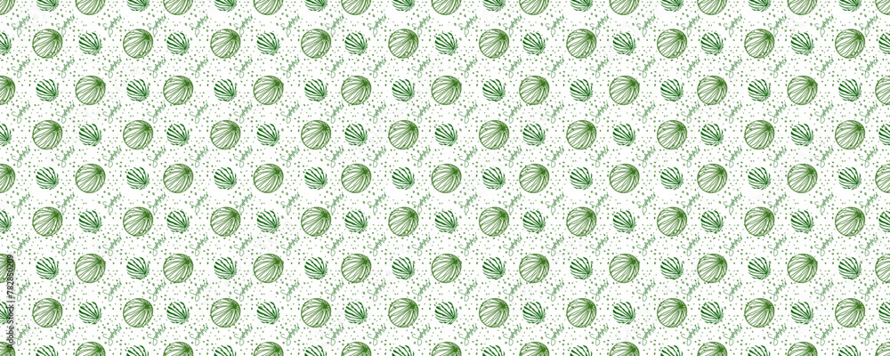 Seamless pattern of watermelons and text. Vector illustration Seamless pattern of watermelons and text. Vector illustration