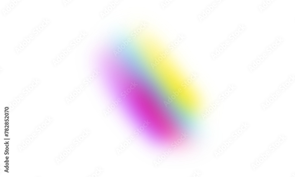 Colorful gradient with noise and blur effects. Gradient beam of light on a transparent background. Colorful glare of neon light