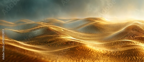 Sandstorm texture on dune, close up, dynamic lines, soft focus, twilight
