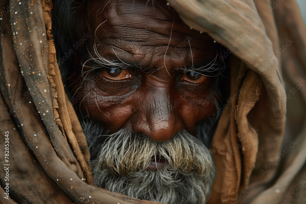 Portrait Photo of an Old Man, Generative AI Portrait Photo of an Old Man, Generative AI