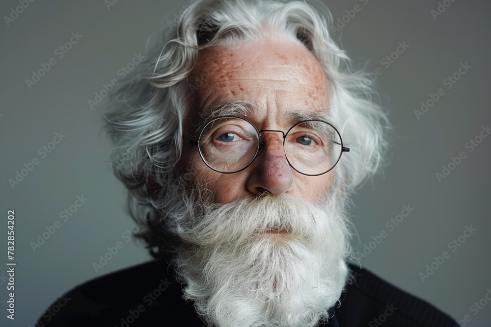 Portrait Photo of an Old Man, Generative AI