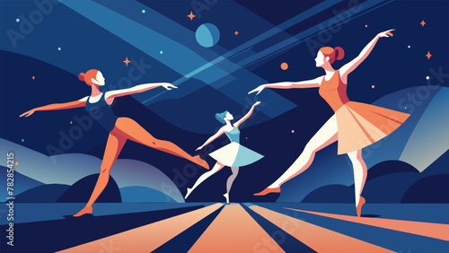 With each graceful turn and graceful leap the dancers navigate through the complex patterns and formations of the cosmic stage never missing a