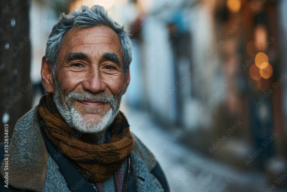 Portrait of a senior man in the old town of Istanbul. Portrait of a senior man in the old town of Istanbul.