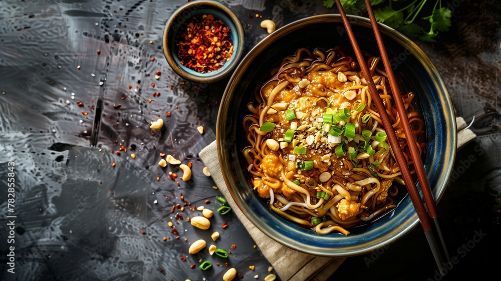 Noodle Soup with Garnishes Noodle Soup with Garnishes