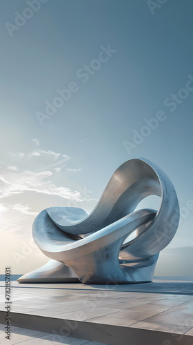 3D rendering of abstract architecture