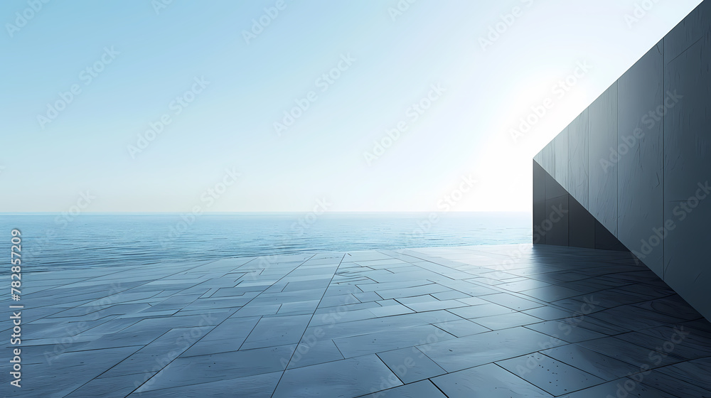 Obraz premium 3D rendering of abstract architecture