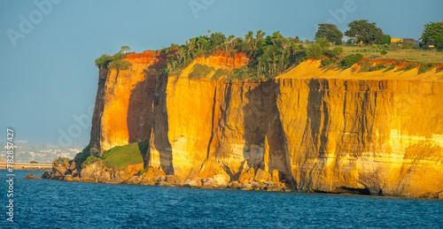 Stunning cliffs at the entrace of the bay of Luanda, Angola, Central Africa photo