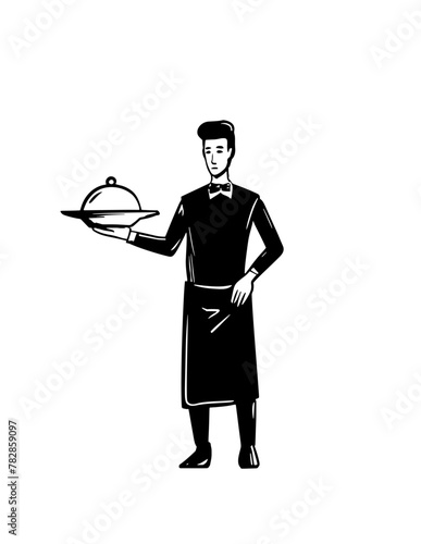 cookery, delivery, dining, elegant, hotel, luxury, menu, present, presentation, professional, service, staff, suit, victorian, bistro, butler, catering, drawing, engraving, gentleman, hospitality, mal