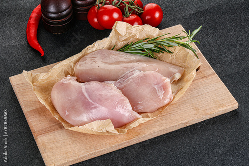 Raw chicken breast boneless for cooking
