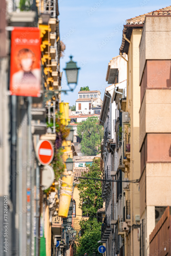 The cityscape in Granada, Spain.