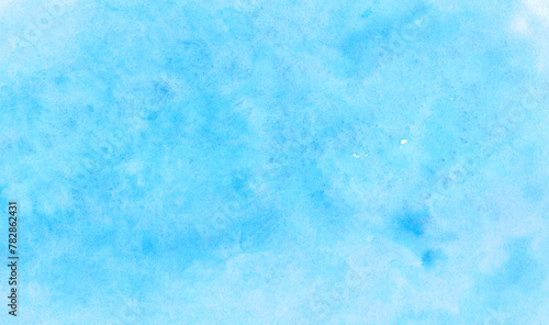 水中みたいな青色絵の具の水彩背景