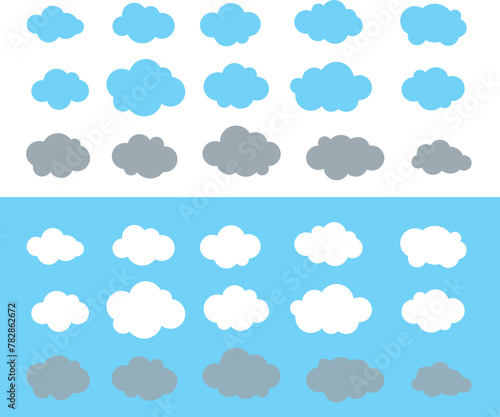 Illustration representation of clouds and water vapor dust in the sky