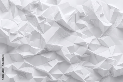 White Polygon Textured Background