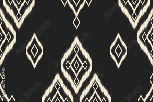 Ethnic ikat pattern.beautiful pattern. folk embroidery,bohemian style,aztec geometric art ornament print.ethnic abstract Inkatha art.Seamless fabric.design for fabric, carpet, wallpaper, clothing	