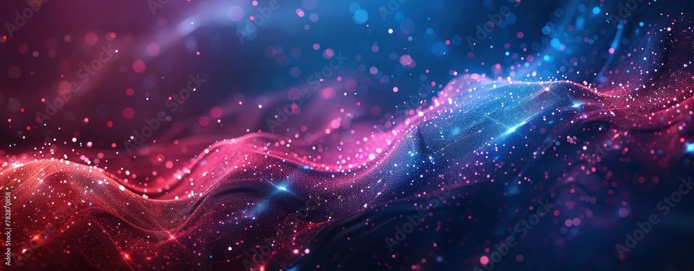 A colorful, swirling pattern of glitter and light A colorful, swirling pattern of glitter and light