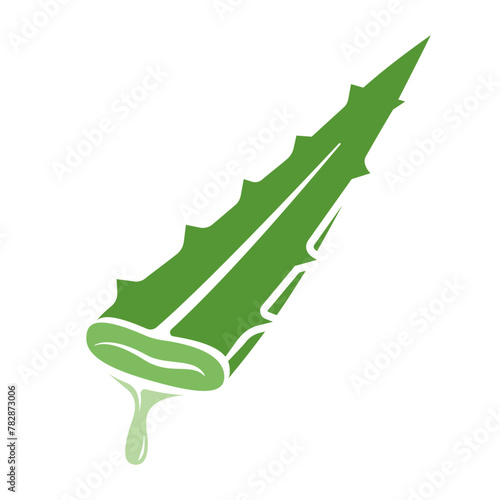 Aloe vera vector symbol logo design