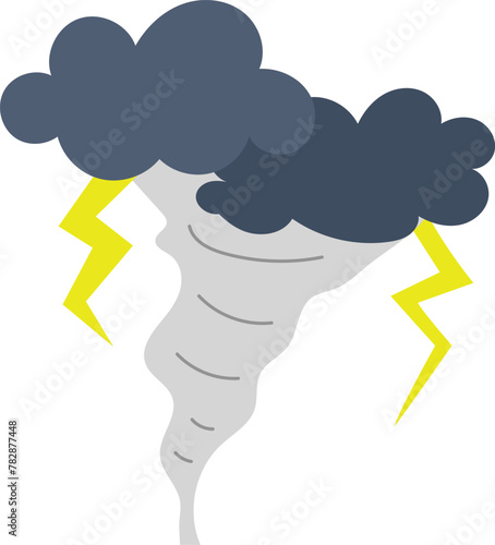 Storm and Tornado Nature Disaster and Climate Change Effect