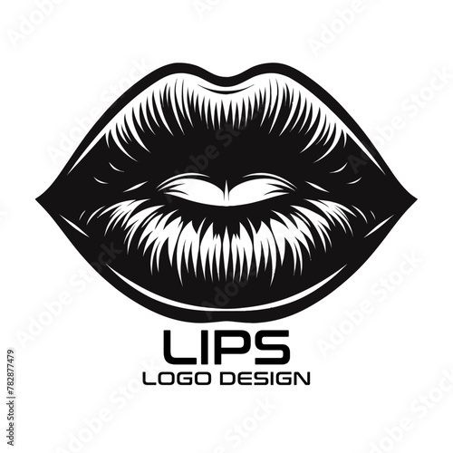 Lips Vector Logo Design