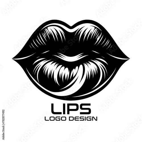 Lips Vector Logo Design