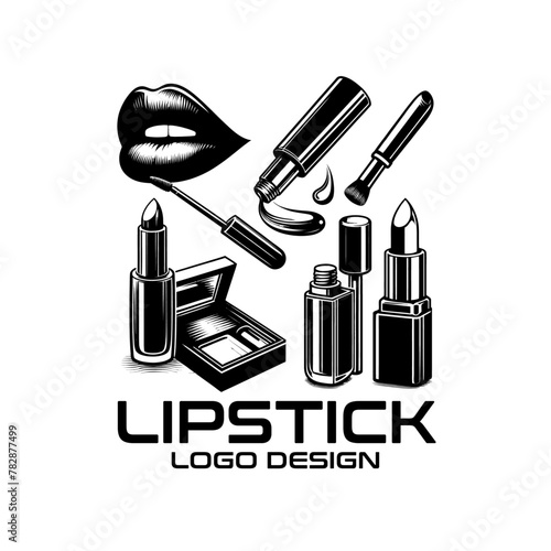 Lipstick Vector Logo Design