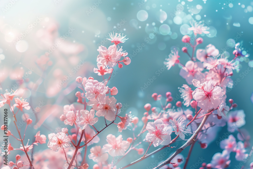 Floral background. Created with Generative AI technology. Floral background. Created with Generative AI technology.