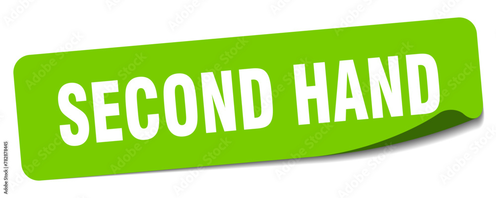 second hand sticker. second hand label second hand sticker. second hand label