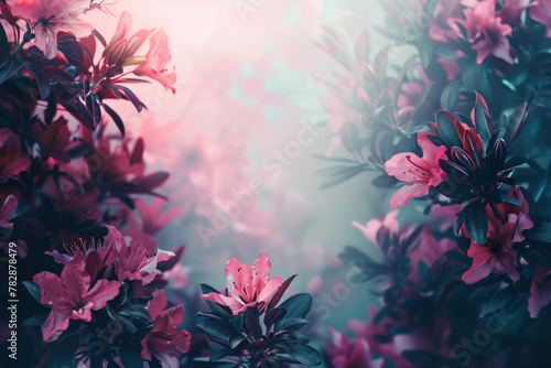 Floral background. Created with Generative AI technology.