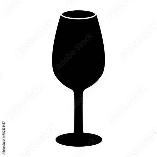 ワイン　ボトル　グラス　アイコン　シンプル　シルエット