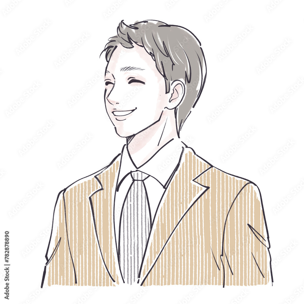 スーツ/会社員/サラリーマン/の男性・男の子のイラスト素材 スーツ/会社員/サラリーマン/の男性・男の子のイラスト素材