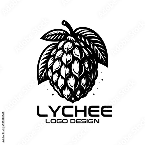 Lychee Vector Logo Design photo