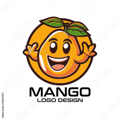 Mango Cartoon Vector Logo Design